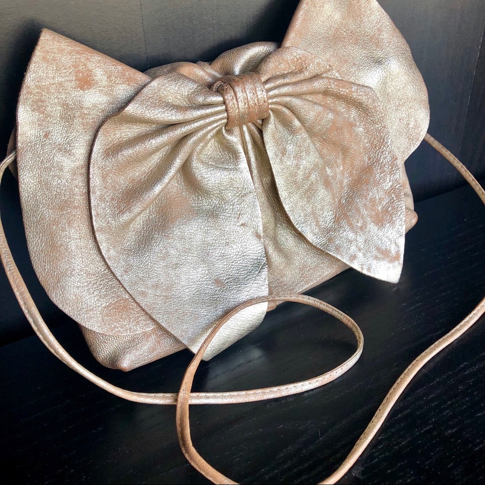 Susan Farber Collections leather crossbody clutch